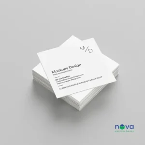 Embossed Square Business Cards